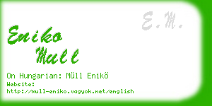 eniko mull business card